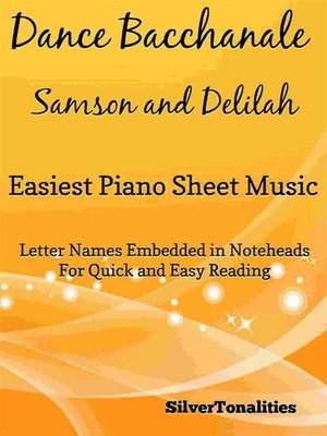 cover image of Dance Bacchanale Samson and Delilah Easiest Piano Sheet Music